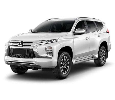 Protezione del poggiapiedi per la gamba sinistra in acciaio inossidabile Mitsubishi Pajero fabbricazione 2005 - 2019, carrozzeria suv