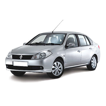 Tappetini auto in gomma Renault Symbol I fabbricazione 2001 - 2008, carrozzeria berlina