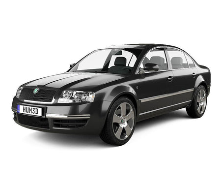 Tappetini auto in gomma Skoda Superb I fabbricazione 03.2002 - 06.2008, carrozzeria berlina