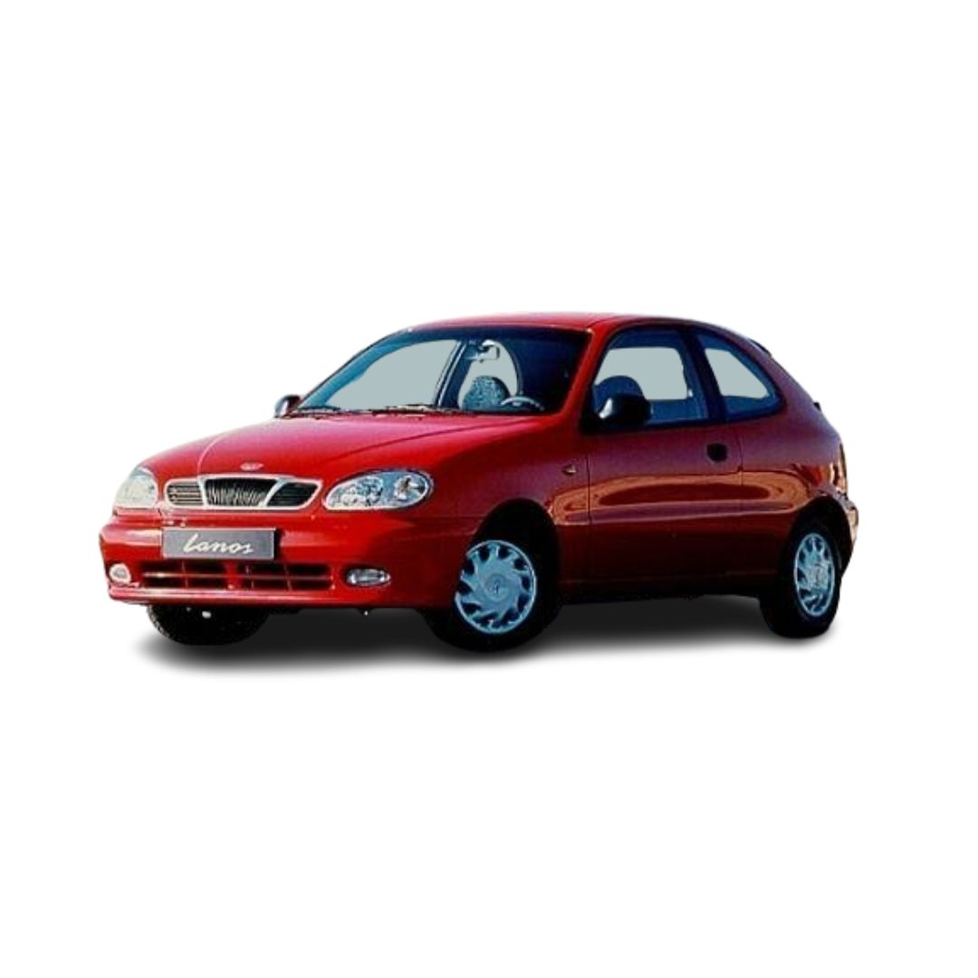 Tappetini auto in gomma Daewoo Lanos fabbricazione 1997 - 2004, carrozzeria hatchback
