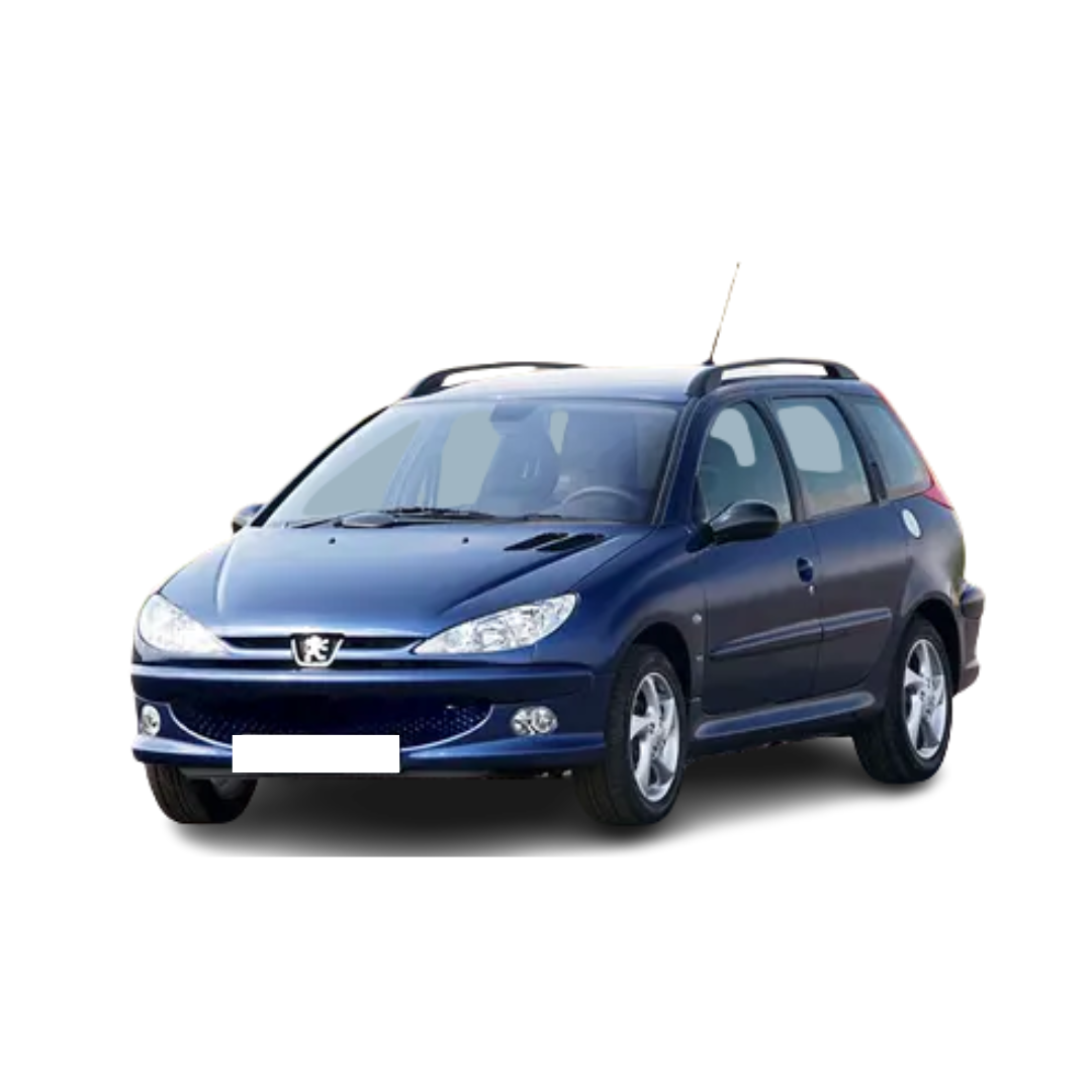 Tappetini auto a vaschetta Peugeot 206 fabbricazione 1998 - 2012, carrozzeria auto famigliare