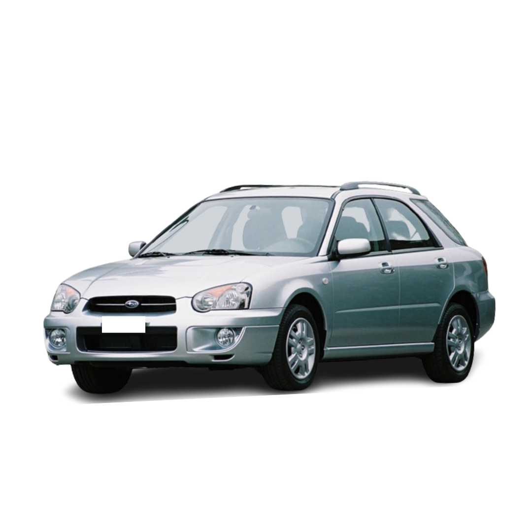 Tappetini auto in moquette Subaru Impreza II fabbricazione 2003 - 2007, carrozzeria auto famigliare