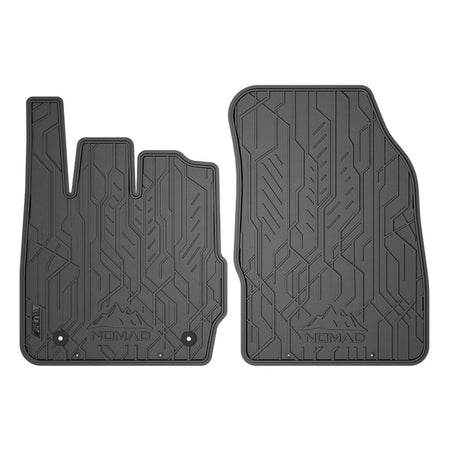 Tappetini in gomma anteriori Ford Fiesta VI, fabbricazione 10.2008 - 06.2017, carrozzeria hatchback la distanza tra i sistemi di fissaggio di 30 cm lato conducente (2 pz.) | ND0306