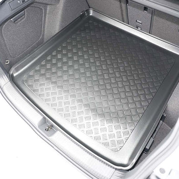 Vasche baule Volkswagen Golf 8 MHEV, carrozzeria auto famigliare, fabbricazione 11.2020 - presente, tronco superiore, pavimento del bagagliaio variabile in posizione più alta | 193883bsc