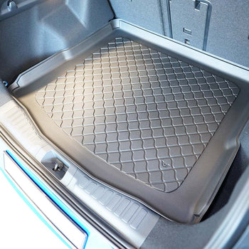 Vasche baule Ford Capri EV, carrozzeria suv, fabbricazione 09.2024 - presente, tronco superiore, pavimento del bagagliaio variabile in posizione più alta | 194061GRD