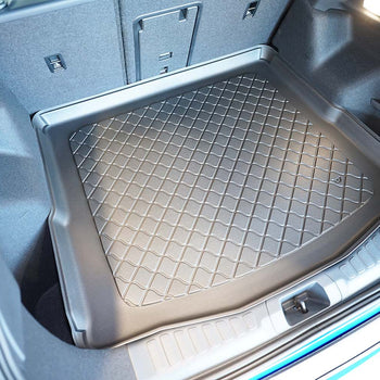 Vasche baule Ford Capri EV, carrozzeria suv, fabbricazione 09.2024 - presente, tronco superiore, pavimento del bagagliaio variabile in posizione più alta | 194061GRD