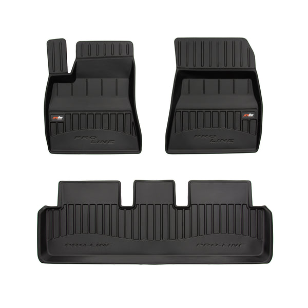 Tappetini auto a vaschetta Tesla Model 3 Model 3 Facelift, fabbricazione 2020 - 2022, carrozzeria berlina non è compatibile con la versione con pompa di calore | 3D408593