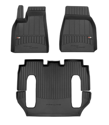 Tappetini auto a vaschetta Tesla Model X, fabbricazione 10.2016 - 12.2020, carrozzeria suv | 3D408630