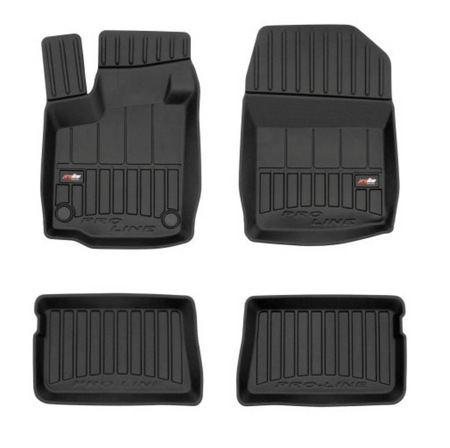 Tappetini auto a vaschetta Renault Twingo II, fabbricazione 06.2007 - 07.2014, carrozzeria hatchback | 3D426467