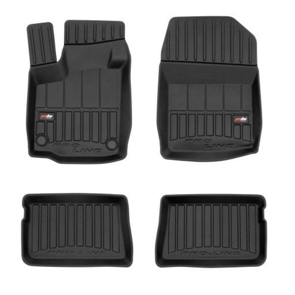 Tappetini auto a vaschetta Renault Twingo II, fabbricazione 06.2007 - 07.2014, carrozzeria hatchback | 3D426467