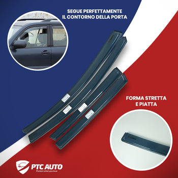 Deflettori aria (per finestrini anteriori) BMW Serie 3 E46, fabbricazione 1998 - 08.2005, carrozzeria auto famigliare, 2 pezzi | PVF2705