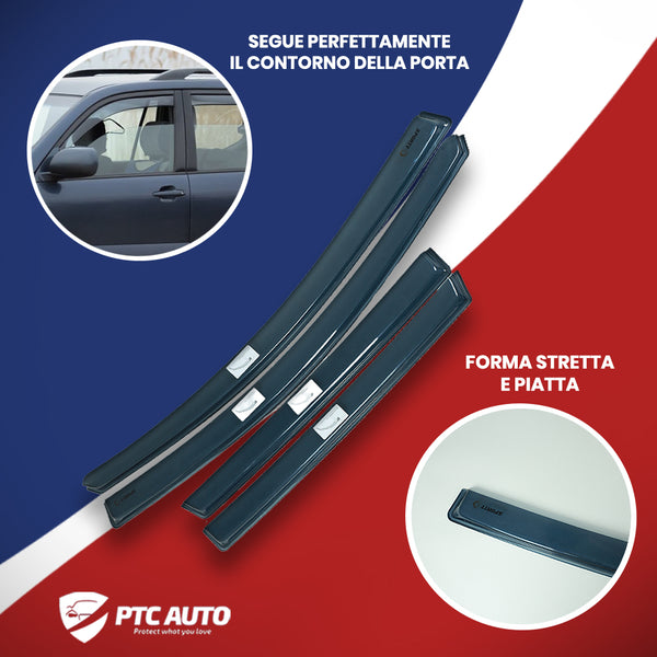 Deflettori aria (per finestrini anteriori+posteriori) Opel Insignia A, fabbricazione 2008 - 05.2017, carrozzeria berlina, 4 pezzi | PVF1741X1754