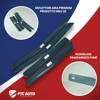 Deflettori aria (per finestrini anteriori) Toyota Avensis II, fabbricazione 03.2003 - 12.2008, carrozzeria berlina, 2 pezzi | PV2521