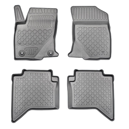Tappetini auto a vaschetta Toyota Hilux, fabbricazione 09.2016 - presente, carrozzeria pick-up doppia cabina, anche facelift | 603380