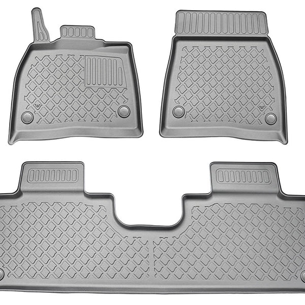 Tappetini auto a vaschetta Mercedes EQS V296 electric, fabbricazione 12.2022 - presente, carrozzeria suv esclusa la 3a fila | 604024