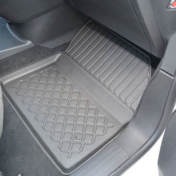Tappetini auto a vaschetta Peugeot Rifter e- EV, fabbricazione 09.2021 - 12.2022, carrozzeria van 5-7 posti, senza terza fila | 603440