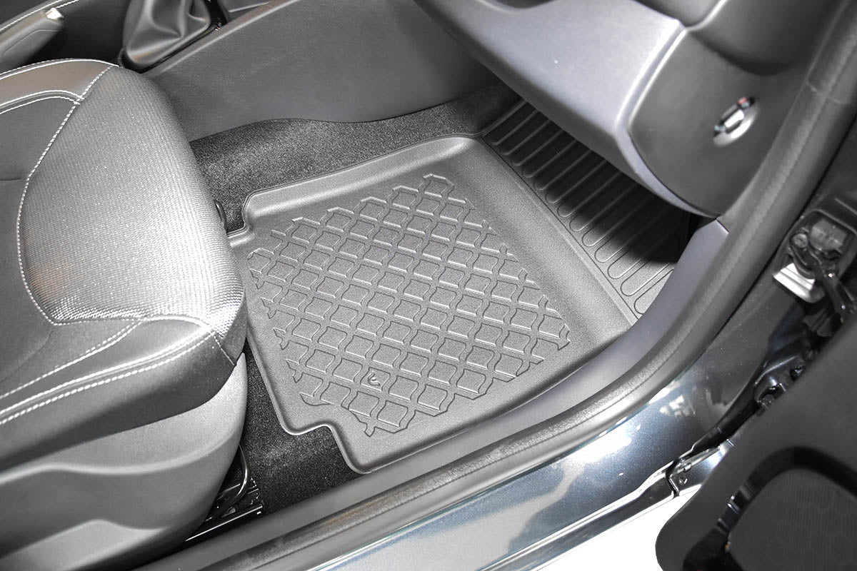 Tappetini In Gomma Per Renault Clio IV (2013-2019) - Anteriori, Antiscivolo, Neri - Vestibilità Perfetta Per Station Wagon E Hatchback
