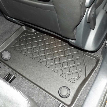 Tappetini auto a vaschetta Volkswagen Sharan II, fabbricazione 09.2010 - presente, carrozzeria van 5-7 posti, senza terza fila | 603093