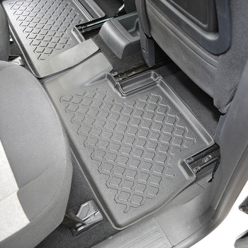 Tappetini auto a vaschetta Peugeot Rifter e- EV, fabbricazione 09.2021 - 12.2022, carrozzeria van 5-7 posti, senza terza fila | 603440