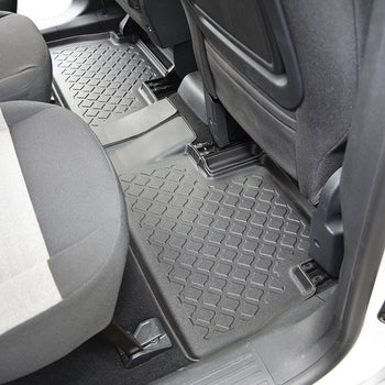 Tappetini auto a vaschetta Peugeot Rifter e- EV, fabbricazione 09.2021 - 12.2022, carrozzeria van 5-7 posti, senza terza fila | 603440