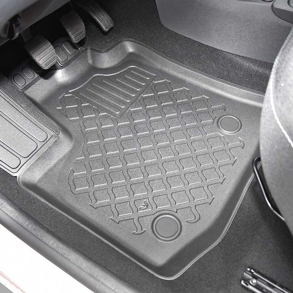 Tappetini auto a vaschetta Dacia Dokker, fabbricazione 11.2012 - 09.2021, carrozzeria van 2-5 posti, prima fila | 653054