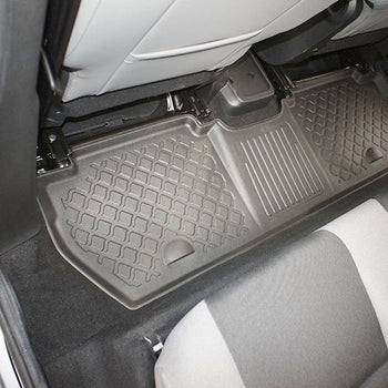 Tappetini auto a vaschetta Peugeot Partner II, fabbricazione 2008 - 08.2018, carrozzeria van 5-7 posti, senza terza fila | 602920