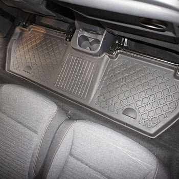 Tappetini auto a vaschetta Peugeot Partner II, fabbricazione 2008 - 08.2018, carrozzeria van 5-7 posti, senza terza fila | 602920