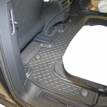 Tappetini auto a vaschetta Tesla Model X Facelift, fabbricazione 01.2021 - presente, carrozzeria suv 6 posti, seconda fila | 683861