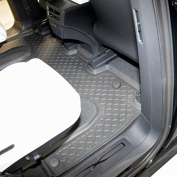 Tappetini auto a vaschetta Tesla Model X Facelift, fabbricazione 01.2021 - presente, carrozzeria suv 6 posti, seconda fila | 683861