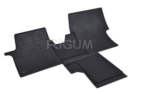 Tappetini auto in gomma Fiat Ulysse III Facelift, fabbricazione 2026 - presente, carrozzeria van 2 posti, tunnel incluso | 905236