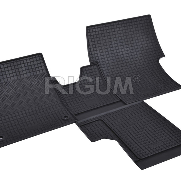 Tappetini auto in gomma Fiat Ulysse III Facelift, fabbricazione 2026 - presente, carrozzeria van 2 posti, tunnel incluso | 905236