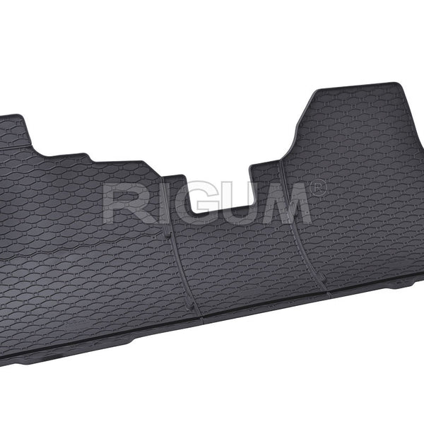 Tappetini auto in gomma Opel Movano C, fabbricazione 05.2021 - presente, carrozzeria van con box portaoggetti sotto i sedili | 905861