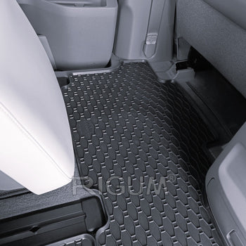Tappetini auto in gomma Hyundai Staria, fabbricazione 2022 - presente, carrozzeria van 7 posti, 2a e 3a fila | 905922