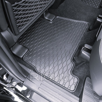 Tappetini auto in gomma Toyota Land Cruiser 150, fabbricazione 11.2009 - presente, carrozzeria suv 7 posti | 906011