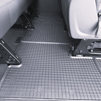 Tappetini auto in gomma Ford Transit, fabbricazione 2014 - presente, carrozzeria van terza fila | 906899