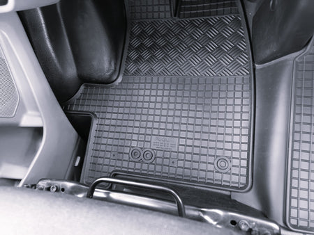 Tappetini auto in gomma Ford Transit, fabbricazione 2014 - presente, carrozzeria van 2 posti | 907001