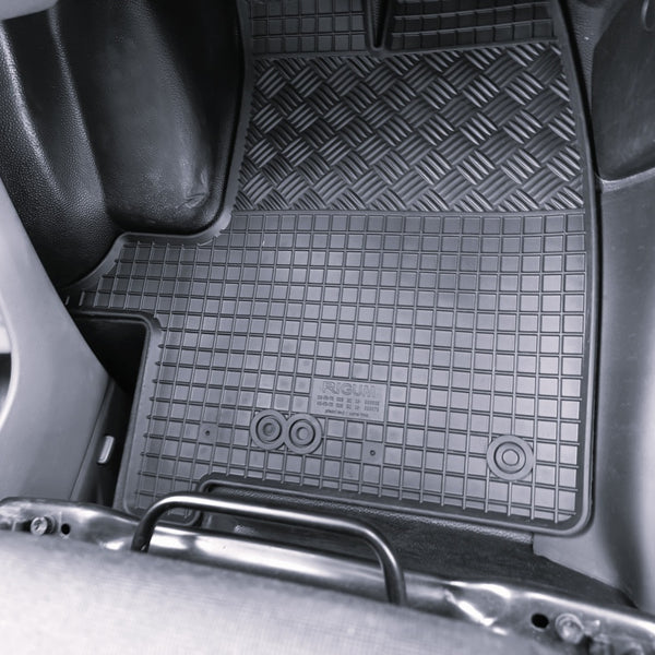 Tappetini auto in gomma Ford Transit, fabbricazione 2014 - presente, carrozzeria van 2 posti | 907001