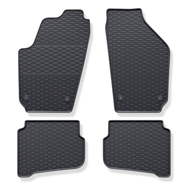 Tappetini auto in gomma Skoda Fabia I, fabbricazione 2000 - 2007, carrozzeria hatchback | 910/4C