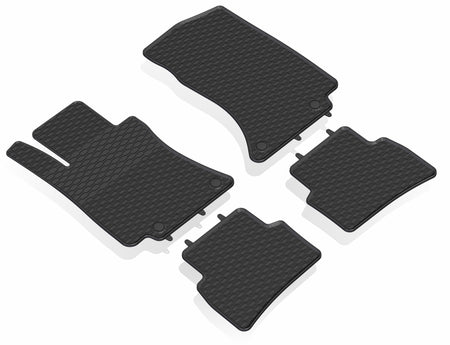 Tappetini auto in gomma Mercedes Classe E W214, fabbricazione 05.2023 - presente, carrozzeria berlina | 930