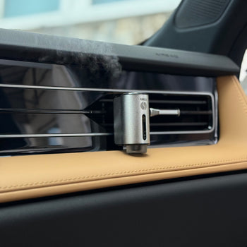 Set Amos mini Pink – diffusore di aromi grigio + set rosa con 7 ricariche di fragranze