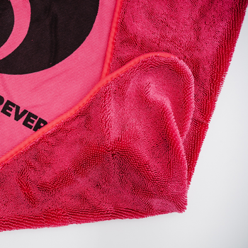 Asciugamano in microfibra ultra assorbente AMOS Powerfluff rosa 1000 GSM 60x80cm + guanto in REGALO