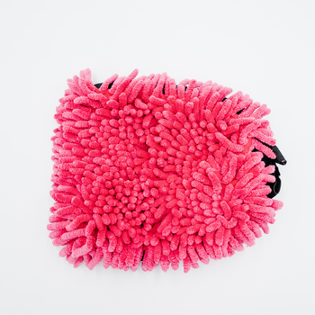 Asciugamano in microfibra ultra assorbente AMOS Powerfluff rosa 1000 GSM 60x80cm + guanto in REGALO