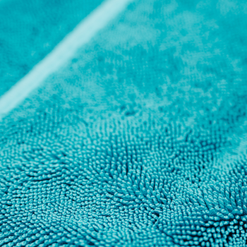 Asciugamano in microfibra ultra assorbente AMOS Powerfluff blu 1000 GSM 60x80cm + guanto in REGALO