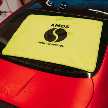 Asciugamano in microfibra ultra assorbente AMOS Powerfluff verde 1000 GSM 60x80cm + guanto in REGALO