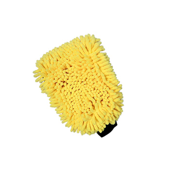 Guanto di lavaggio e pulizia in microfibra 2in1