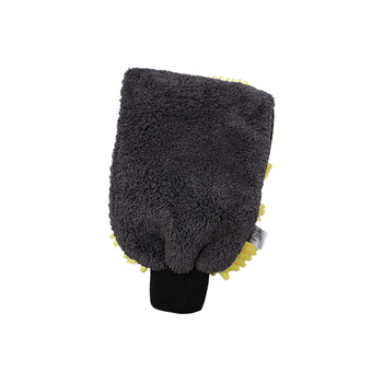 Guanto di lavaggio e pulizia in microfibra 2in1