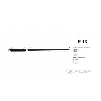 Modanatura laterale della carrozzeria Honda Civic VIII, fabbricazione 2006 - 2012, carrozzeria hatchback | F-13