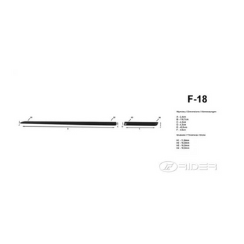 Modanatura laterale della carrozzeria Seat Ibiza IV, fabbricazione 05.2008 - 05.2017, carrozzeria hatchback facelift, 3 porte | F-18