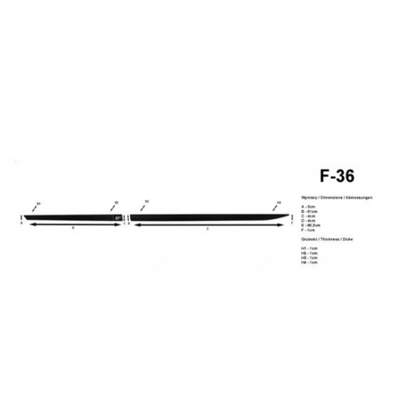 Modanatura laterale della carrozzeria Skoda Fabia IV, fabbricazione 09.2021 - presente, carrozzeria hatchback | F-36