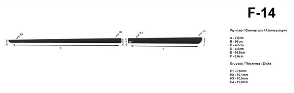 Modanatura laterale della carrozzeria Opel Astra H, fabbricazione 2004 - 12.2014, carrozzeria hatchback | F-14